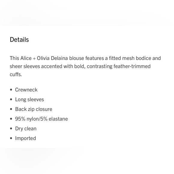 Alice + Olivia Delaina Feather-Trimmed Mesh Top - Picture 12 of 16